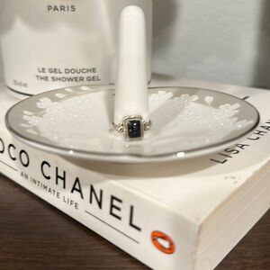 Sterling silver black onyx ring